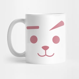 Funny Cat Face Silhouette Mug